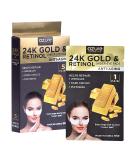 Azure Kosmetics 24K Gold & Retinol Under-Eye Pads - Anti-Aging (5 Pairs) - Buy Online on GoSupps.com