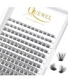 Quewel Individual Eyelash Clusters - Natural C Curl Mix 8-16mm | 144 Sticks for DIY Eyelash Extensions | International Shipping Available - Buy Online on GoSupps.com