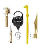 SAMSFX Fishing Line and Hook Knot Tying Tool Kit - 3 Knot Tyers & Zinger Retractor - Buy Online on GoSupps.com