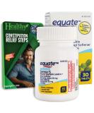 Equate Senna-S Natural Laxative & Stool Softener - 30 Tablets Bundle with Vital Volumes Constipation Tips Card - Effective Relief for International Shipping - Buy Online on GoSupps.com