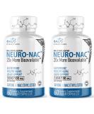 Neuro NAC Supplement - 2 Pack N-Acetyl Cysteine Ethyl Ester 600mg | 20x More Bioavailable | Boost Glutathione 10x | 120 Capsules - Buy Online on GoSupps.com