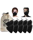 Buy Rustic Town 10 Pack Cotton Black Face Masks - Adjustable Reusable & Breathable for International Shipping - Buy Online on GoSupps.com