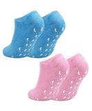 Jinlaili Moisturizing Gel Socks - Vitamin & Oil Infused Spa Socks for Repairing & Softening Dry Skin - 2 Pairs | International Shipping - Buy Online on GoSupps.com