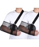 Adjustable Shoulder Immobilizer 2 Piece Mesh Arm Sling for Shower | Lightweight Breathable Rotator Cuff Support Brace - Buy Online on GoSupps.com