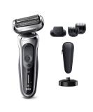 Braun Series 7 7027cs Electric Razor for Men - Waterproof Foil Shaver with Beard Trimmer, Rechargeable & Travel Case - Silver - Buy Online on GoSupps.com