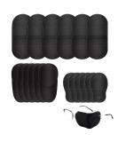 18pcs Reusable Glasses Eye Patches - 3 Sizes & Styles for Lazy Eye - Multifunctional Eye Patches for Kids & Adults (Black) - International Shipping Available - Buy Online on GoSupps.com