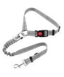 Adjustable Safety Crockery for Dogs | Heavy-Duty Car Dishes with 360 Rotary Carabiner | Nylon Pet Seating Straps - Base Type Gray - Buy Online on GoSupps.com