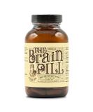 Organic Brain Pill 90 Capsules - Natural Brain Booster with Lions Mane, Ginkgo Biloba, Sage - Enhances Focus, Memory, Clarity - Energy Boosting Supplement - Buy Online on GoSupps.com