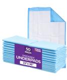 Chucks Pads Disposable 50-Pack Underpads 23x36 Incontinence Chux Pads Absorbent Fluff Protective Bed Pads, Pee Pads for Babies, Kids, Adults & Elderly | Puppy Pads Large for Training Leak Proof - Buy Online on GoSupps.com