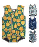 Swim Cosy Baby/Toddler Wetsuit Vest UPF50 - Neoprene Wrap Design for Boys/Girls 0-3 years - Unicorns Dinosaurs Ducks - Orange Splash - SMALL 0-6 Months - Buy Online on GoSupps.com