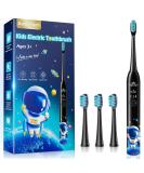 Dada-Tech Kids Electric Toothbrush Rechargeable Soft Unicorn Tooth Brush with Timer Powered by Sonic Technology for Children Boys and Girls Age 3+ Waterproof and 3 Modes (Astronaut Black) Astronaut (Black) 1 count (Pack of 1) - Buy Online on GoSupps.com