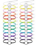 Funtery 24 Pieces Dance Bracelet Girls Bulk Dance Team Gifts Wax Rope Dance Jewelry Adjustable Chain Recital for Dancer Lovers Party Activities Colorful Accessories Teen Friendship - Buy Online on GoSupps.com