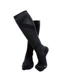 Cushioned Arch Support Knee High Compression Socks - 15-20mmHg for Plantar Fasciitis & Hiking - Easy-On/Easy-Off - Medium Black - International Shipping Available - Buy Online on GoSupps.com