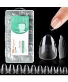 240 Pieces Short Almond Nail Tips Pre-Polished Resin Art for Gel Nails | Ideal for Nail Studios & DIY Nail Art - Buy Online on GoSupps.com