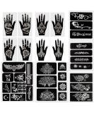Kapopi Henna Tattoo Stencil Kit - Sexy Temporary Tattoo Stickers for Women, Girls, and Teenagers - Body Art Painting (Henna Tattoo Kit B) - Buy Online on GoSupps.com