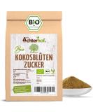 Coconut Blossom Sugar Bio 500g - Natural & Flavor-Intensive Sweetener from Indonesia | Organic Alternative to Refined Sugar | Achterhof - Buy Online on GoSupps.com