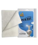 Ner Mitzvah Silver Polish Cloths - 6 Reusable Wipes for Instant Shine & Tarnish Removal | 100% Cotton Jewelry Silverware & Watch Care - Buy Online on GoSupps.com