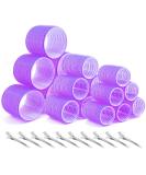 Thrilez 28Pcs Jumbo Hair Rollers with Clips - 3 Different Sizes for Long, Medium, Short Hair - Salon Quality Hair Roller Set in Purple - Buy Online on GoSupps.com