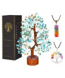 YATSKIA Turquoise Crystal Tree - Gemstone Tree of Life for Home Decor | Spiritual Good Luck Charms & Gifts for Women | Chakra Stones Meditation Decor - Buy Online on GoSupps.com