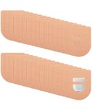 Nuanchu 50 Pieces Adhesive Patches Compatible with Omnipod Shower Waterproof Pre-Cut Adhesive Patches with Strap Pre-Cut Sweatproof Tape Continuous Glucose Monitor Protection (Beige) - Buy Online on GoSupps.com