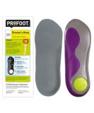 PROFOOT Runner's Knee Orthotic Insole for Women 6-10 | Shock-Absorbing Heel Support & Foot Position Correction | Cushioned Insole for Chondromalacia - Purple - Buy Online on GoSupps.com