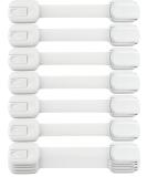 Child Safety Strap Locks (10 Pack) - Baby Proofing Cabinets, Drawers, Toilet, Fridge & More | Easy Installation with 3M Adhesive Pads | No Drilling Required - White - Buy Online on GoSupps.com