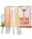 Buy Stainless Steel Tongue Scraper Pack of 4 with Travel Cases - Fresh Breath & Oral Hygiene Tool for Adults - 100% Durable & Easy to Carry - Buy Online on GoSupps.com
