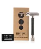 Parker Variant Adjustable Double-Sided Safety Razor - Metallic Graphite with 5 Premium Blades | International Shipping - Buy Online on GoSupps.com