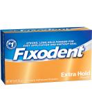 Fixodent Extra Hold Denture Adhesive Powder 1.6 oz - Strong Hold and Comfort - Buy Online on GoSupps.com