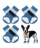 Kuoser Anti-Slip Dog Socks - 3 Pairs Paw Protection for Hardwood Floors | Blue S - 6-Pack - Buy Online on GoSupps.com