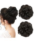 Jjstar 2-Piece Hair Part Kit with Rubber Bands - Perfect for Updos & Messy Buns | Women & Girls Ponytail Extensions in Black & Brown - Buy Online on GoSupps.com