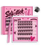 Self-Adhesive Eyelashes - 48 Pieces DIY Reusable Velvety Extensions | No Glue Needed Perfect for Easy Application - Buy Online on GoSupps.com