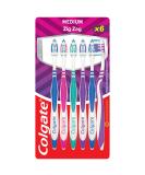 Colgate Zigzag Toothbrush Set - 6 Pack with Cross Bristles for Optimal Interdental Cleaning Bacteria Removal Fresh Breath & Tongue Cleaner - Buy Online on GoSupps.com