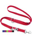 Premium 2m Reflective Dog Leash | 3-Way Adjustable | Nylon | Small to Large Dogs | Doubleein | Available in Many Colors | Perfect for Puppies & Fire Leash - Buy Online on GoSupps.com