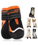 Slowton Dog Shoes - Breathable Protective Boots for Small Medium & Large Dogs | Non-Slip Sole & Adjustable Reflective Velcro | Size 6 (Width 6.5 cm) - Buy Online on GoSupps.com