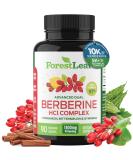 Ultra High Potency Berberine Supplement 1300mg with Ceylon Cinnamon Bitter Melon & Gymnema - Weight Management | 90 Veggie Caps - International Shipping Available - Buy Online on GoSupps.com
