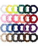 Small Scrunchies for Hair, Funtopia 24 Pcs Colorful Velvet Hair Ties for Thick Hair, Soft Mini Velvet Hair Scrunchies Elastic Hair Ties Ponytail Holders Rubber Bands Hair Accessories for Women Girls - Buy Online on GoSupps.com