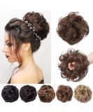 Scrunchy Scrunchie Hair Bun Updo Hairpiece Hair Ribbon Ponytail Extensions Hair Extensions Wavy Curly Messy Hair Bun Extensions Donut Hair Chignons Hair Piece Wig Natural Brown 40 g Natural Brown - Buy Online on GoSupps.com