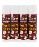 Sierra Bees Organic Black Cherry Lip Balm 4 Pack | .15 oz Each - Hydrating & Natural - Buy Online on GoSupps.com