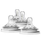Philips Avent Natural Baby Bottle Fast Flow Nipple 6M+ Flow 4 SCF654/43 (Pack of 4) - Buy Online on GoSupps.com