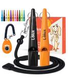 LIOLUX Dog Whistles with Clicker & Lanyard - Professional Training Pipe for Dogs | Loud & Clear R tter Refraction (Orange/Black) - Shop Now! - Buy Online on GoSupps.com