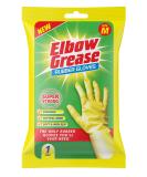 Elbow Grease Rubber Gloves Cotton Lined Extra Strong Non-Slip Size Medium Yellow 7.0 Gram M (Pack of 1) - Buy Online on GoSupps.com