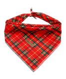 Buy Lionheart Glory Dog Haller Christmas Bib | Adjustable Red Plaid Neckerchief for Large Dogs Packable Soft Cotton - Buy Online on GoSupps.com