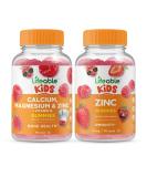 Lifeable Calcium, Magnesium, Zinc Kids Gummy Bundle - Gluten & GMO Free - Vitamin Supplement - Buy Online on GoSupps.com