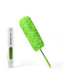 GTEWERK Microfiber Duster with Extension Pole - Feather Duster for Ceiling Fan and Cleaning - Electrostatic Bendable Head - 55 Inch - Buy Online on GoSupps.com