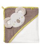 Fehn Baby Bathing Towel Australia - Hooded Cotton Poncho for Toddlers with Sweet Koala - 80x80 cm - Buy Online on GoSupps.com