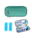 LengKe Insulin Travel Case Portable Medical Cooler Bag for Diabetes - Insulin Travel Case for Insulin Pen and Medication Diabetic Supplies with Protective Ice Pack (Green) - Buy Online on GoSupps.com