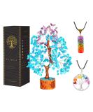 YATSKIA Crystal Tree - Turquoise and Amethyst Gemstone Tree of Life for Spiritual Decor and Good Luck Charms - Buy Online on GoSupps.com