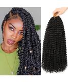 Buy 7 Packs of 18-Inch Passion Twist Crochet Hair - Water Wave Hair Extensions for Long Bohemian Styles (1B#) - International Shipping Available - Buy Online on GoSupps.com
