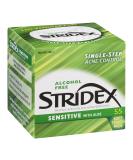 Stridex Sensitive Acne Control Pads with Aloe - Alcohol-Free, Soft Touch Formula - Buy Online on GoSupps.com
